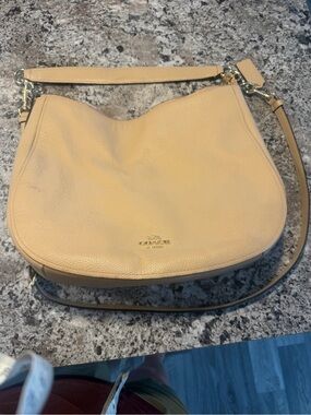 Coach Pebbled Leather Shoulder Bag